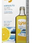 Ulei din ficat de cod natural cu aroma de lamaie, 240ml, Lysi