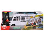 Rulota cu figurina si accesorii, Dickie Toys, Camper Hymer Camping Van Class B, Dickie Toys