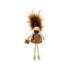 Pandantiv cu lant Bambola in Stile Parigino-Rock-Beige, Haute Couture Style by Roxannes - Bambole Milanesi, Bej 42892-Beige