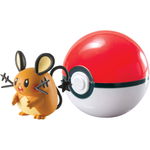 Set 2 figurine - Clip n Go - Pokemon - Dedenne & Love Ball, Jazwares