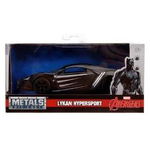 Masinuta metalica Marvel Black Panther Lykan Hypersport, scara 1 la 32