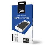 Folie Protectie Sticla 3MK Hard Glass Max pentru Huawei P30, Full Screen, 9H, 0.2 mm, Negru
