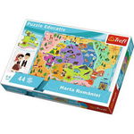 PUZZLE TREFL EDUCATIONAL 44 CU HARTA ROMANIEI, TREFL EDU