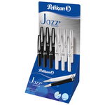 Pix Metal Jazz Elegance Mina Albastra Display 12 Bucati Corp Alb/Negru, Pelikan