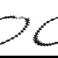 Bratara onix negru mat 4mm, StoneMania Bijou