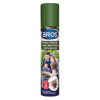 Spray impotriva capuselor Bros, pentru haine si pantofi, 90 ml, bros