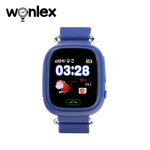 Ceas Smartwatch Pentru Copii Wonlex GW100 cu Functie Telefon Localizare GPS Pedometru SOS - Albastru gw100-albastru
