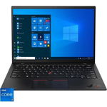 Laptop Lenovo ThinkPad X1 Carbon Gen 11, 14" WUXGA (1920x1200) IPS 400nits Anti-glare, 100% sRGB, Low Power, Intel® Core™ i7-1355U, 10C (2P + 8E) / 12T, P-core 1.7 / 5.0GHz, E-core 1.2 / 3.7GHz, 12MB, Video Integrated Intel® Iris® Xe Graphics, RAM 32GB