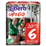 Scutece chilotel Libero Up&Go Unisex 6 XL, 13-20 kg, 18 buc