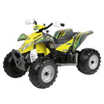 ATV Peg Perego, Polaris Outlaw Citrus, 12V, 3 ani +, Galben / Gri