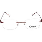 Rame ochelari de vedere de dama Ocean Titan OT030 C01, Visiniu, 52 mm