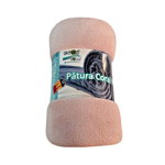 Patura 190x220 Coral Fleece roz, Meltem Textil