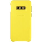 Husa de protectie Samsung Leather pentru Galaxy S10e G970, Yellow, Samsung