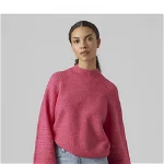 Pulover casual de culoare roz cu maneca bufanta, https://www.shinefashion.ro/continut/produse/3067/1000/pulover-casual_12453.webp