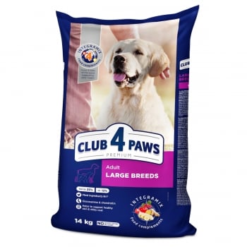 Hrana uscata pentru caini Club 4 Paws Premium, talie mare, 14 Kg