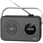 Radio FM portabil Bluetooth SRD 3200B Sencor, 1.2 W RMS, microSD, gri, Sencor