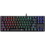 Tastatura mecanica T-Dagger Bora neagra iluminare Rainbow