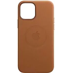 Protectie Spate Apple Leather Case with MagSafe Saddle Brown mhk93zm/a pentru Apple iPhone 12 mini, Piele naturala (Maro)