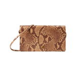 Genti Femei Rachel Zoe Aaliyah Brown Metallic Snake No Quilting, Rachel Zoe