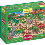 My Big Wimmelpuzzle Dinosaurs Floor Puzzle, 48-Piece