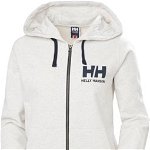 Hanocă cu capotă cu fermoar complet Helly Hansen pentru femei W HH Logo 33994_823 Alb S, Helly Hansen