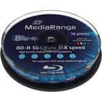 Mediu optic BD-R DL 50GB 6x 10 bucati Printabil, MediaRange