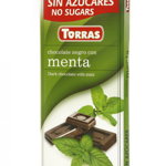 Ciocolata neagra cu menta 75g - TORRAS, Torras