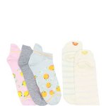 Imbracaminte Femei Abound Embroidered Back Tab No Show Socks - Pack of 5 Blue Drift Fruits
