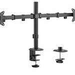 Suport 2 monitoare birou Gembird MA-D2-01, 32inch, 18 kg (Negru), Gembird