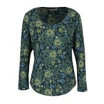 Bluza verde cu print multicolor pentru femei M&Co