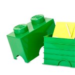Cutie depozitare LEGO 1x2 verde inchis