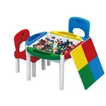 Masa Tip Lego cu 2 scaune incluse Bebeking, Bebeking