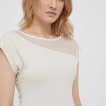 Sisley bluza femei, culoarea bej, neted, Sisley
