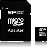 Set card de memorie MicroSD si adaptor SD, Silicon Power, Elite UHS-I, 16 GB, Silicon Power