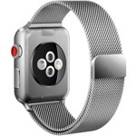 Curea Apple Watch 1/2/3/4 (42/44 mm), bratara metalica Milanese Loop - argintiu