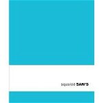 Sams 15x18 Squared Turquoise Notebook, 