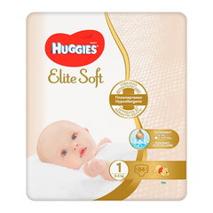Scutece Extra Care nr 1, 2-5 kg, 84 bucati, Huggies, HUGGIES
