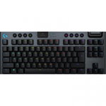 Tastatura mecanica gaming Logitech G915 TKL Ultraslim Lightspeed Wireless 2.4GHz&Bluetooth Lightsync RGB Switch Clicky Negru Carbon