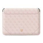 Husa Premium Guess Sleeve Uptown Triangle Logo, Compatibila Cu Laptop / Macbook 16 inch, Roz - 40017, Guess