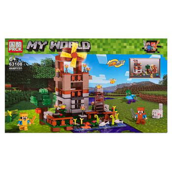 Set de constructie PRCK - MY World of Minecraft - 444 piese tip lego