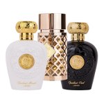 Pachet 3 parfumuri Best Seller, Opulent Oud 100 ml, Opulent Musk 100 ml si Jazzab Gold 100 ml, Lattafa