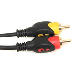 Cablu 2x RCA - 2x RCA Gold 3m tata-tata contacte aurite, OEM