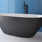 Cada freestanding Besco Goya Glam Graphite 160x70cm