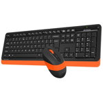 Kit tastatura si mouse FG1010 Black Orange