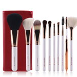 10Pcs Professional Upscale Makeup Brushes Set With Pu Bag(3 Colors), Neer