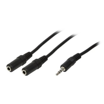 Cablu audio Logilink Jack 3.5 mm Male - Jack 3.5 mm Male, 3m, negru
