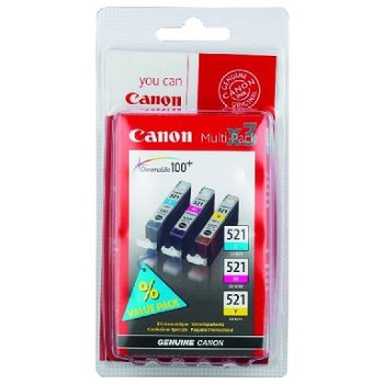 Canon Cartuş cerneală Canon CLI-521 Multipack (albastru, violet, galben), Canon