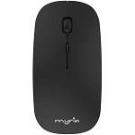 Mouse Wireless MYRIA MY8524, Dual Mode, 1600 dpi, Bluetooth, negru