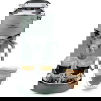 Delonghi Espressor manual De'Longhi Dedica Duo EC890.GR - 0132106345,15 bari, 1450W, Rezervor apa 1.1l, Verde, Delonghi