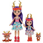 Enchantimals Set Papusi Surori Si Animalutele Lor Felicity Fox Si Flick Si Feana Fox Si Mixte, Mattel